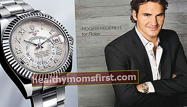 Roger Federer - duta merek untuk Rolex