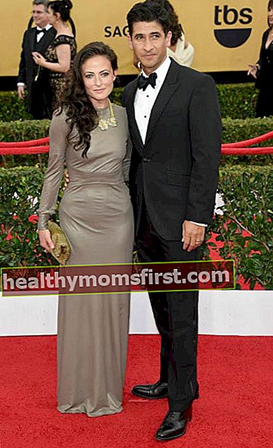Lara Pulver dan Raza Jaffrey di Screen Actors Guild Awards 2015 di Los Angeles