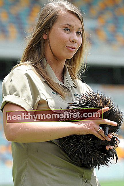 Bindi Irwin dalam kesempatan media Brisbane Lions AFL di Brisbane Australia pada 3 Februari 2014