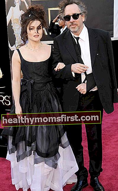 Helena Bonham Carter dan Tim Burton di acara publik pada Februari 2013