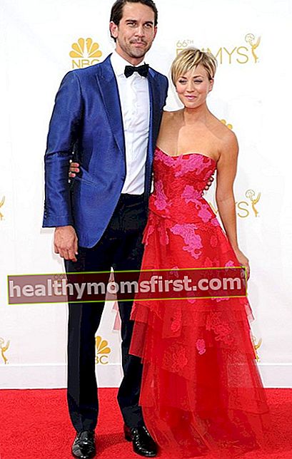 Ryan Sweeting dan Kaley Cuoco di Emmy Awards 2014.