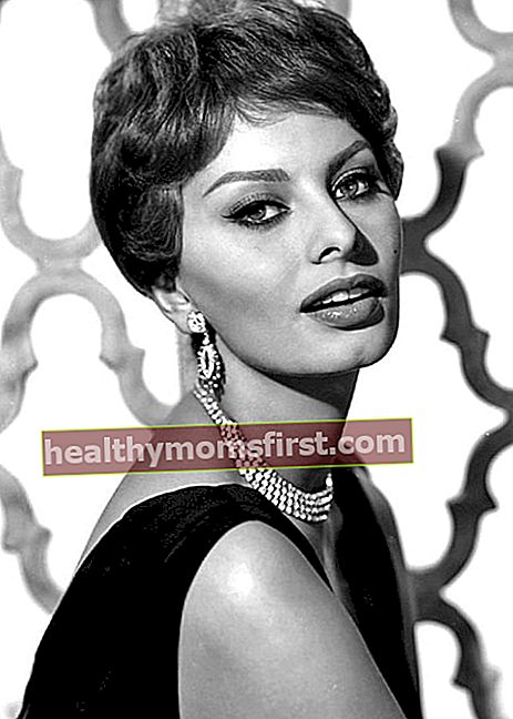 Sophia Loren seperti yang terlihat dalam gambar vintage