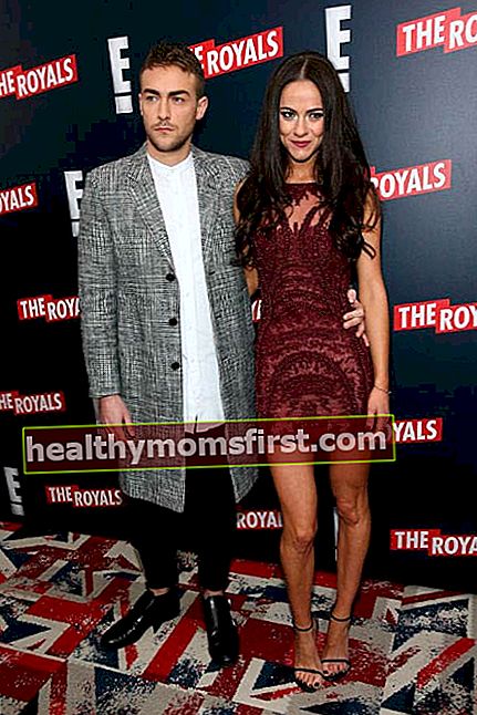 Alexandra Park dan Tom Austen di pemutaran perdana serial The Royals New York pada Maret 2015