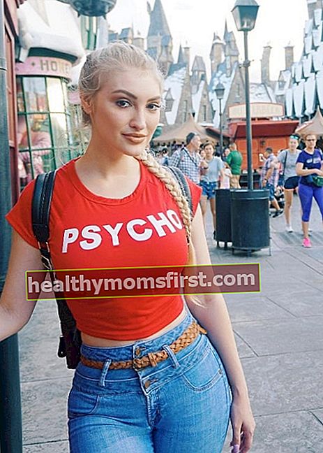 Anna Faith seperti yang terlihat di Universal Orlando Resort pada Agustus 2018