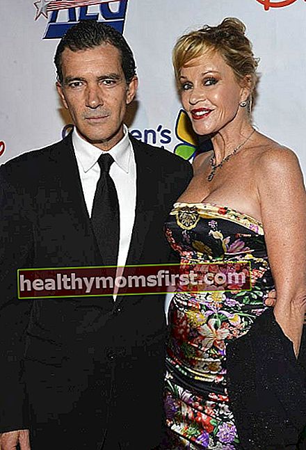 Melanie Griffith dan Antonio Banderas di Children's Hospital Los Angeles Gala pada bulan Oktober 2012