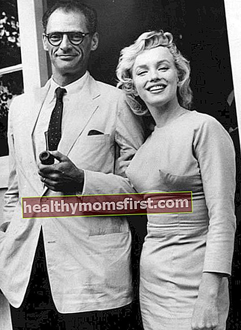 Marilyn Monroe dan Arthur Miller di London pada tahun 1956