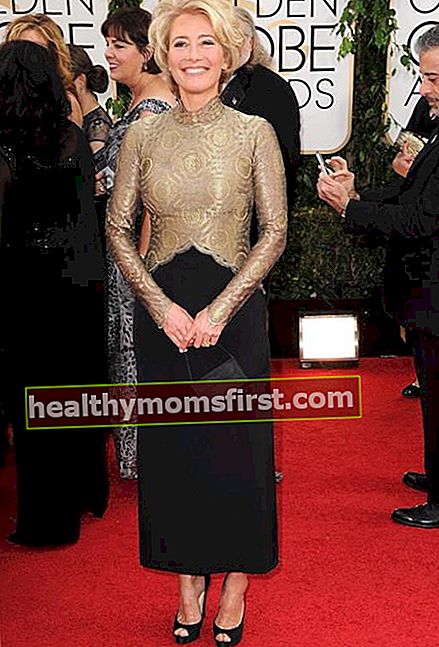 Emma Thompson di Penghargaan Golden Globe 2014 di Beverly Hills, California