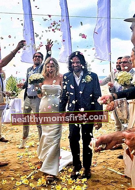Viva Bianca berfoto dengan suaminya Antonio selama pernikahan mereka pada Juni 2016