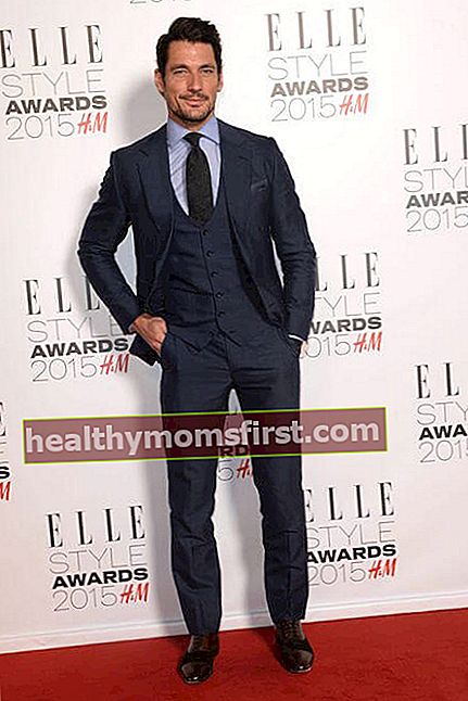 David Gandy di Elle Style Awards pada 24 Februari 2015