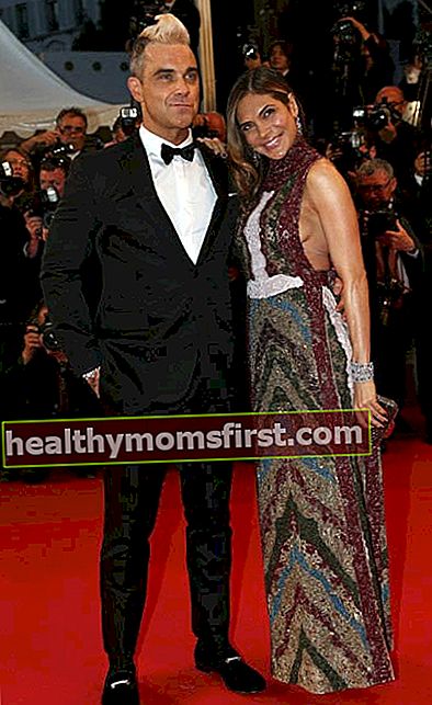 Robbie Williams dan Ayda Field di Festival Film Cannes ke-68 pada Mei 2015