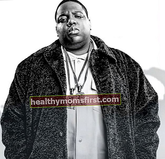 The Notorious B.I.G dalam sebuah gambar yang mencerminkan sosoknya yang megah sebagai seorang rapper