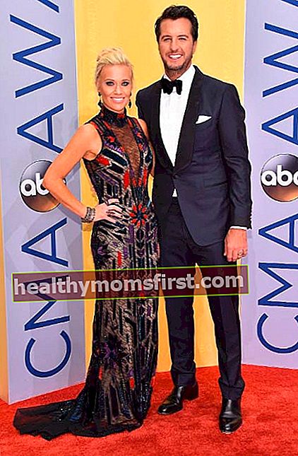 Люк Брайан та Керолайн Бойєр на 50-й щорічній премії CMA Awards у листопаді 2016 року