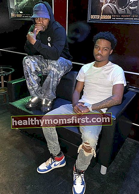 Roddy Ricch (Kanan) dan Kendrick Lamar seperti yang terlihat pada Desember 2019