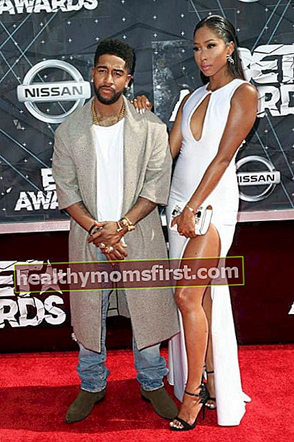 Omarion และ Apryl Jones แฟนสาวของเขาที่งาน BET Awards 2015