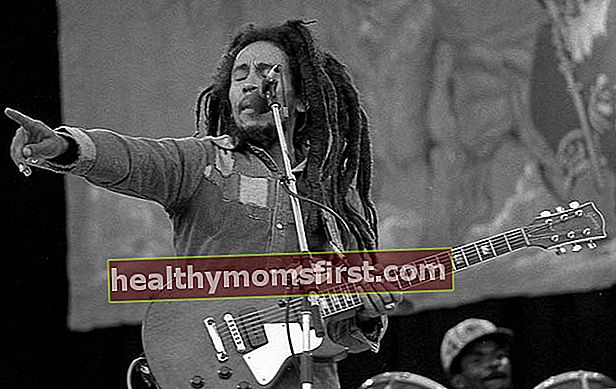 Bob Marley membuat persembahan di Dalymount Park pada bulan Julai 1980