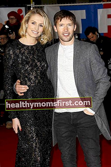 James Blunt dan Sofia Wellesley di NRJ Music Awards ke-15 pada bulan Desember 2013 di Cannes, Prancis