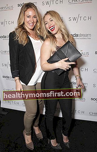 Haylie Duff dan saudari Hilary Duff (Kanan).