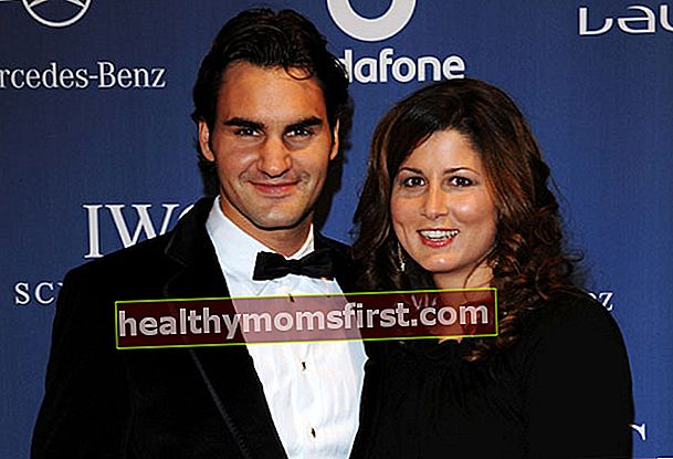 Roger Federer dengan istri Mirka.