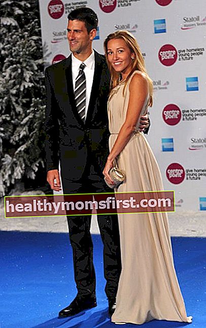 Novak Djokovic ve Jelena Ristic.