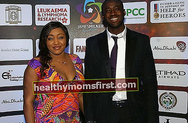 Yaya Toure bersama istrinya Gineba Toure
