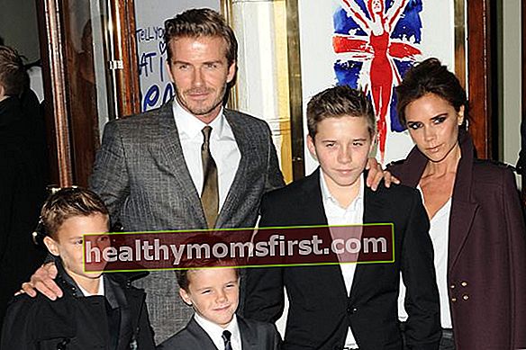 David Beckham Victoria Beckham bersama Keluarga