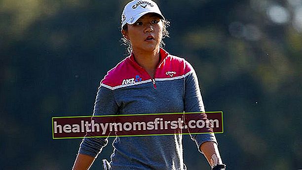 Golf antrenman seansı sırasında Lydia Ko