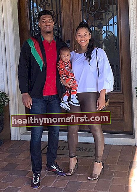 Jameis Winston, ailesiyle birlikte Mayıs 2019'da görüldüğü gibi