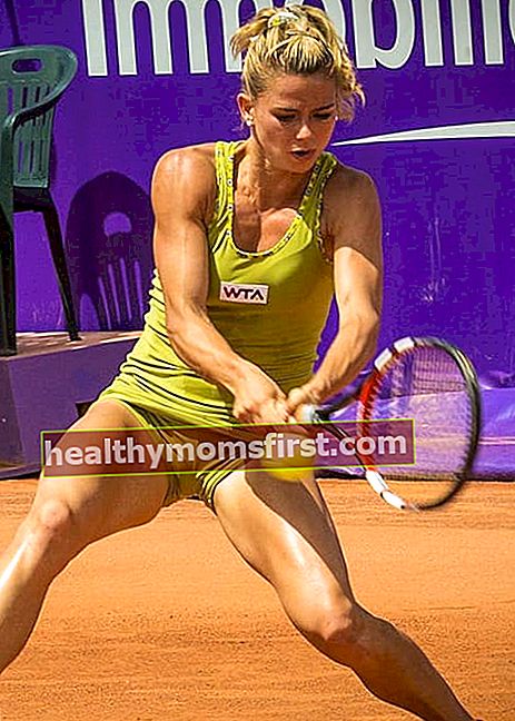 Camila Giorgi selama turnamen pada Mei 2014
