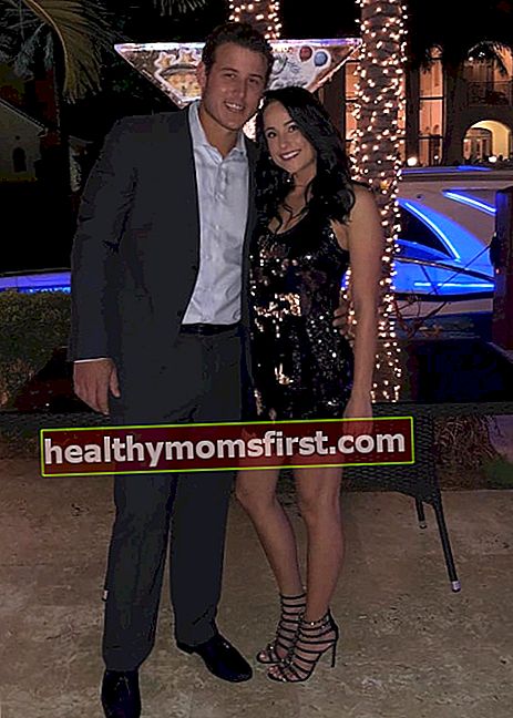 Anthony Rizzo dan Emily Vakos, seperti yang terlihat pada Januari 2018