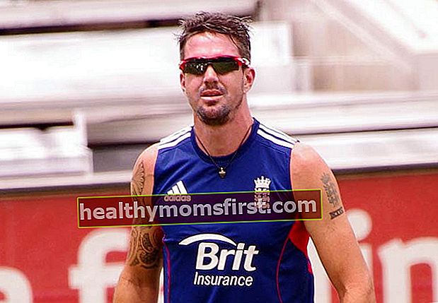 Kevin Pietersen selama sesi latihan seperti yang terlihat pada tahun 2014