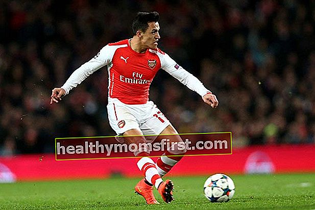 Alexis Sanchez Arsenal Monaco UEFA pusingan Liga Juara-Juara 16 Februari 2015