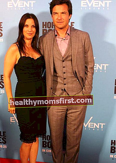 Jason Bateman dan Amanda Anka di tayangan perdana Horrible Bosses pada bulan Ogos 2011