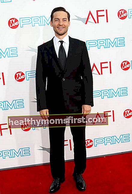 Tobey Maguire di Upacara Penghargaan Prestasi Seumur Hidup AFI pada tahun 2009