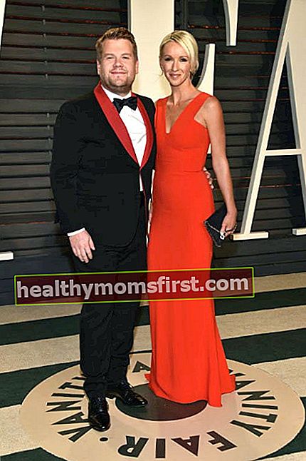 James Corden dan Julia Carey di Pesta Oscar Vanity Fair 2017