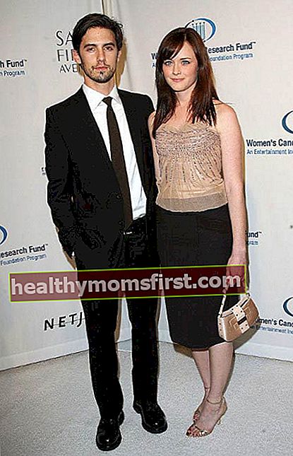 2010 년 여성 암 연구 기금 행사에 참석 한 Milo Ventimiglia와 Isabella Brewster