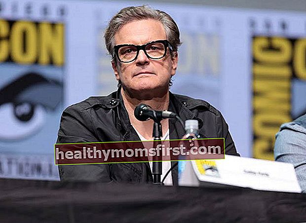 Colin Firth ในงาน San Diego Comic-Con International ปี 2017