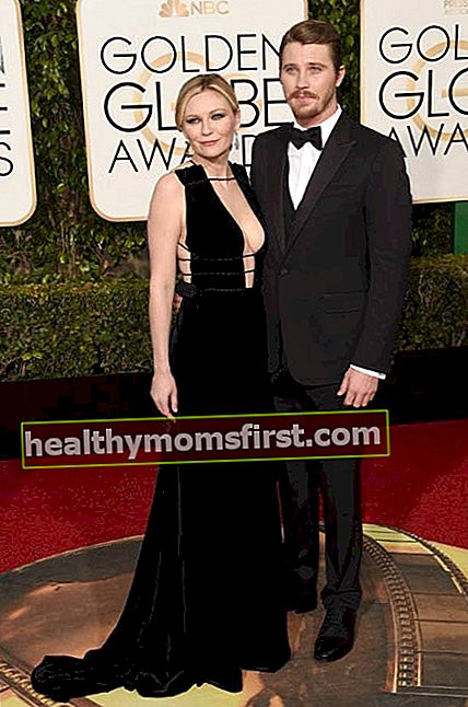 Garrett Hedlund dan Kirsten Dunst di Golden Globe Awards 2016