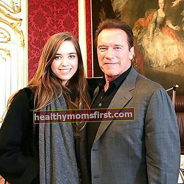 Christina Schwarzenegger dan Arnold Schwarzenegger seperti yang terlihat pada Maret 2017