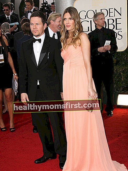 Mark Wahlberg dan Rhea Durham pada 2014 Golden Globe Awards