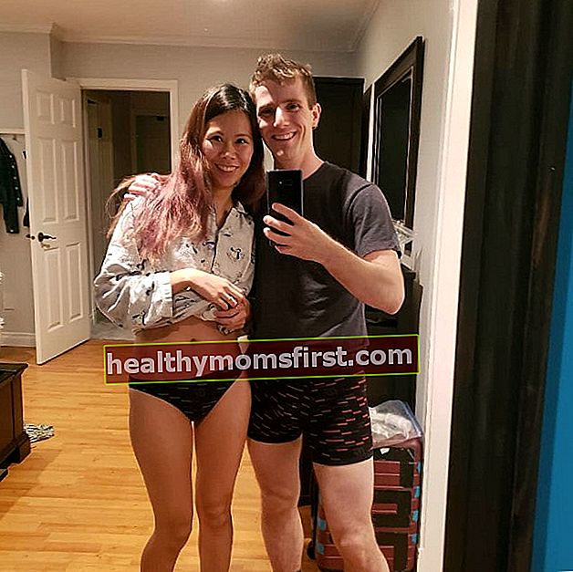 Linus Sebastian bersama istrinya seperti yang terlihat pada Januari 2020