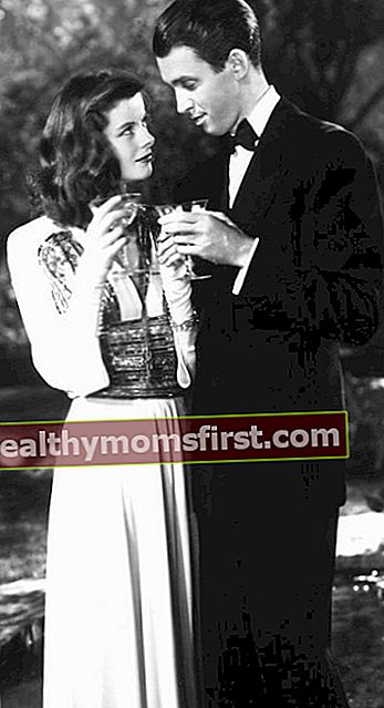 James Stewart seperti yang terlihat dengan Katharine Hepburn di 'The Philadelphia Story'
