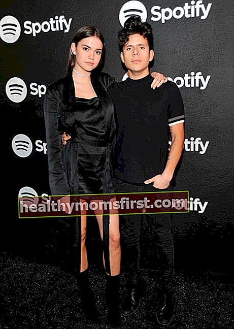 Rudy Mancuso dan Maia Mitchell di perayaan Nominasi Artis Baru Terbaik Spotify pada Februari 2017