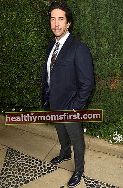 David Schwimmer ในงานบรันช์ประจำปีของ The Rape Foundation ในเดือนตุลาคม 2558