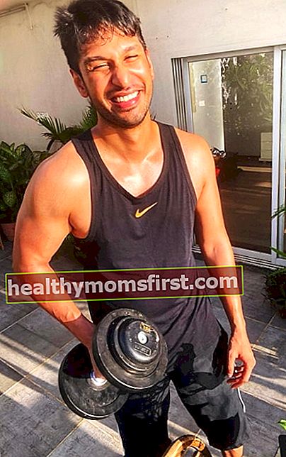 Arjun Kanungo tersenyum untuk berfoto saat berolahraga pada Juni 2020
