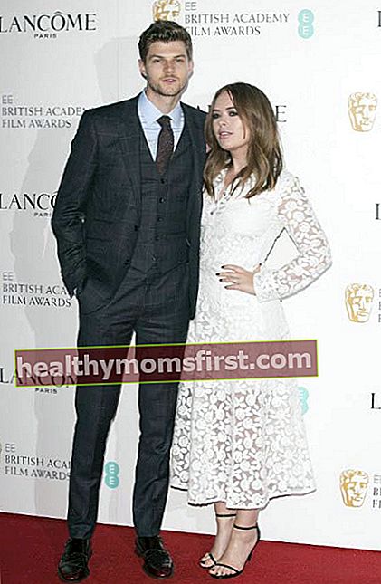Tanya Burr dan Jim Chapman di pesta nominasi Lancome BAFTA pada Februari 2016