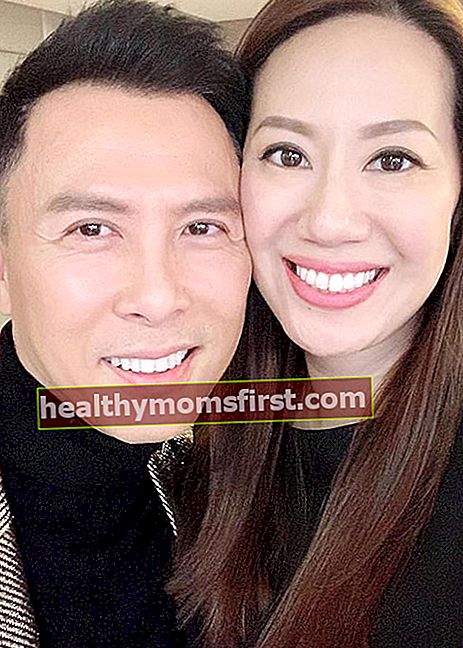 Donnie Yen dengan Pasangannya Cissy Wang seperti yang terlihat di Profil Instagram pada Februari 2019
