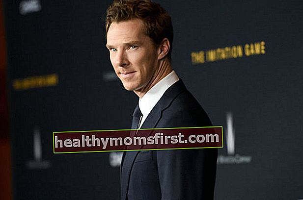 Benedict Cumberbatch pada tayangan perdana The Imitation Game di DGA Theatre di New York pada tahun 2014