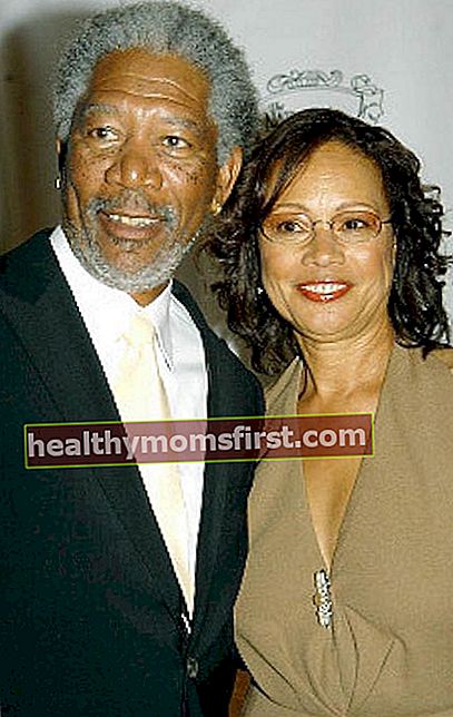Morgan Freeman dengan bekas isterinya Myrna-Colley Lee pada masa yang lebih baik