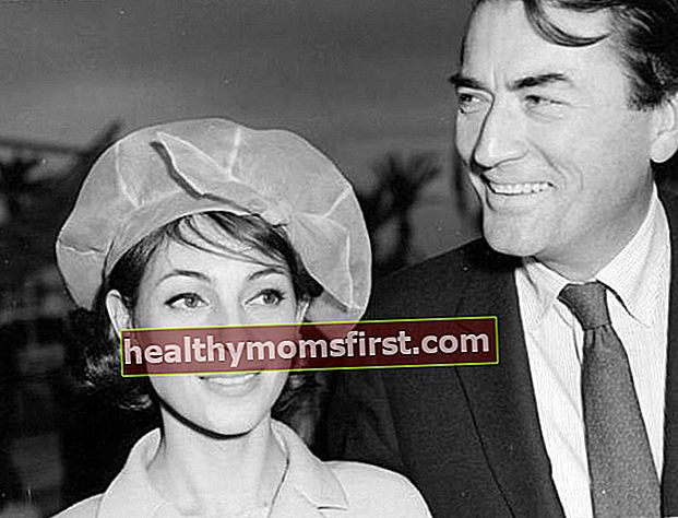 Gregory Peck dan istrinya Veronique seperti yang terlihat bersama di tahun 1950-an