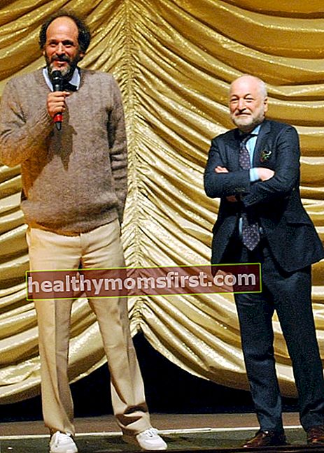 Luca Guadagnino (Kiri) dan André Aciman di Berlin Film Festival 2017